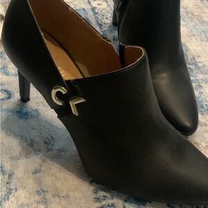 Calvin Klein Black Heeled Boots